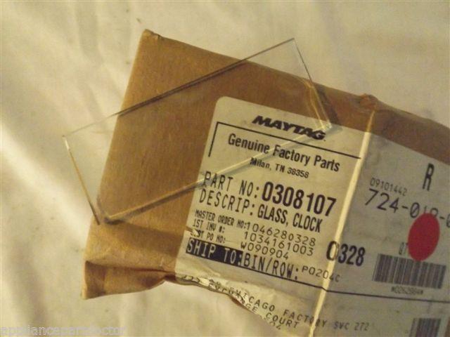 MAYTAG AMANA STOVE 0308107 Glass, Clock NEW IN BOX MAYTAG AMANA STOVE 0308107 Glass, Clock NEW IN BOX